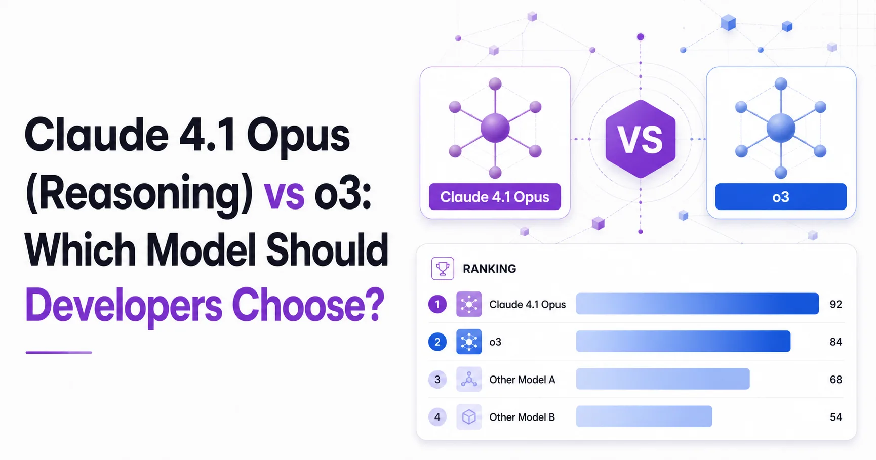 Claude 4.1 Opus (Reasoning) vs o3: Which Model Should Developers Choose?