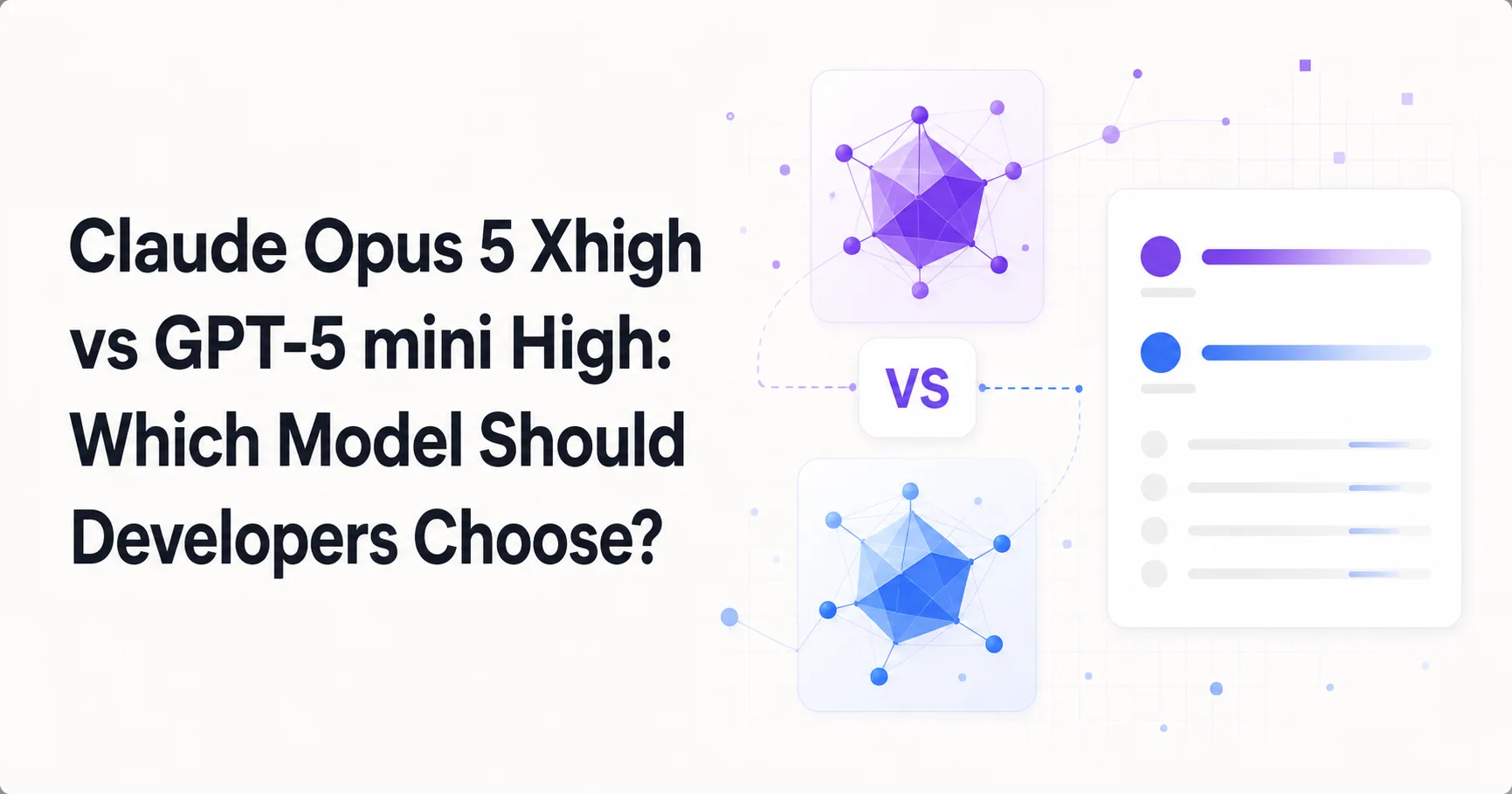 Claude Opus 5 Xhigh vs GPT-5 mini High: Which Model Should Developers Choose?