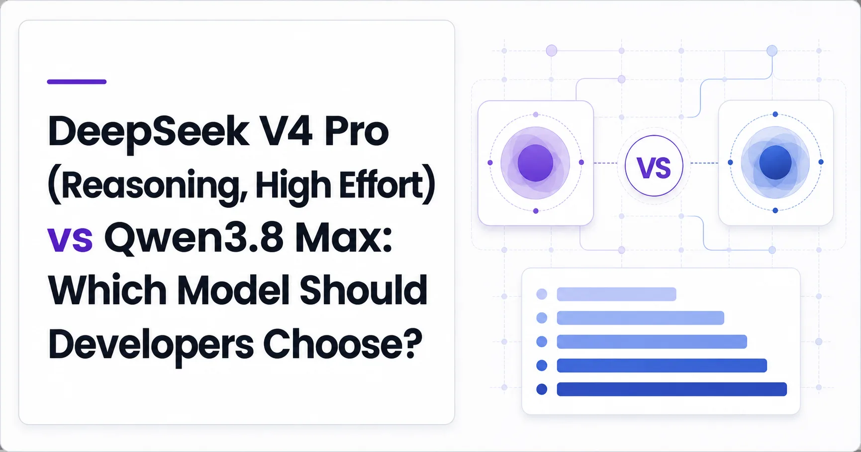 DeepSeek V4 Pro (Reasoning, High Effort) vs Qwen3.8 Max: Which Model Should Developers Choose?