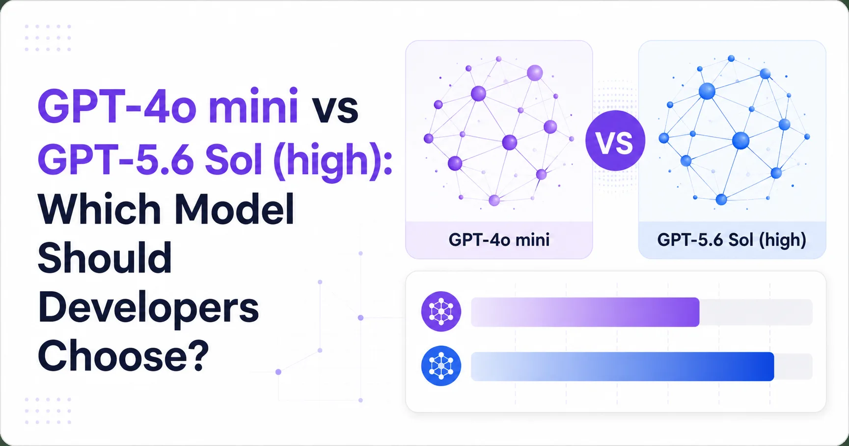GPT-4o mini vs GPT-5.6 Sol (high): Which Model Should Developers Choose?