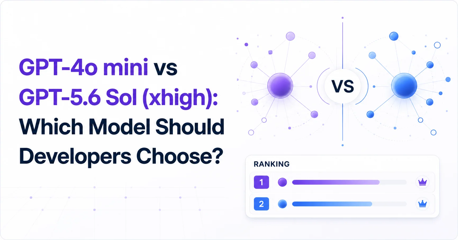 GPT-4o mini vs GPT-5.6 Sol (xhigh): Which Model Should Developers Choose?