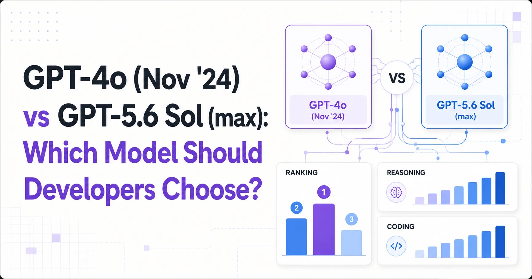 GPT-4o (Nov '24) vs GPT-5.6 Sol (max): Which Model Should Developers Choose?