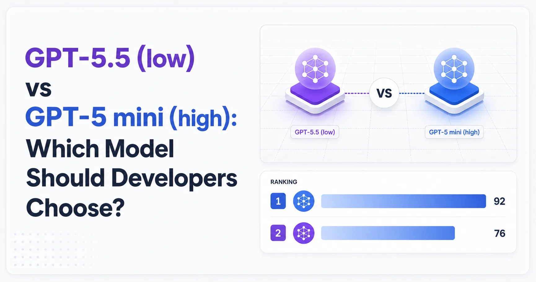 GPT-5.5 (low) vs GPT-5 mini (high): Which Model Should Developers Choose?