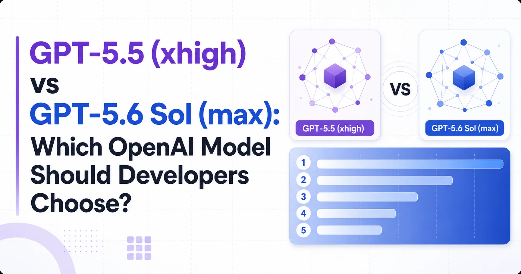 GPT-5.5 (xhigh) vs GPT-5.6 Sol (max): Which OpenAI Model Should Developers Choose?