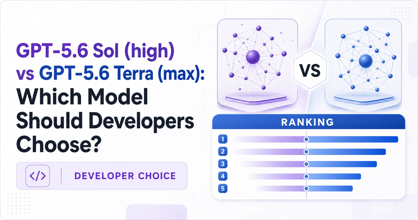 GPT-5.6 Sol (high) vs GPT-5.6 Terra (max): Which Model Should Developers Choose?