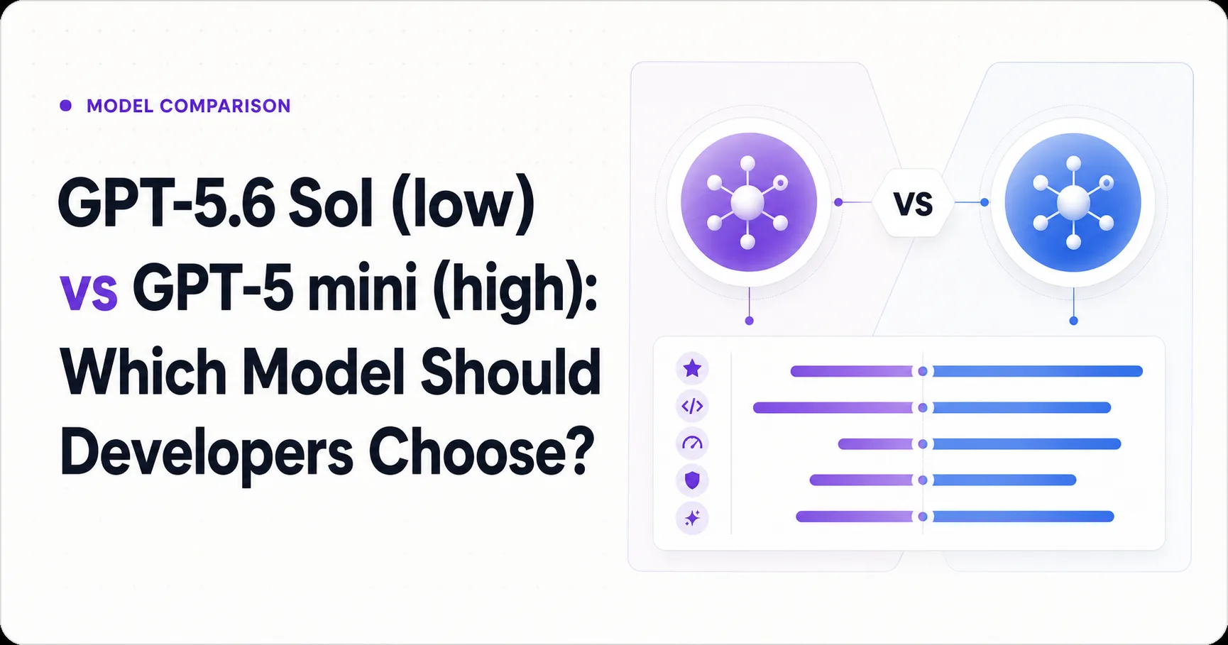 GPT-5.6 Sol (low) vs GPT-5 mini (high): Which Model Should Developers Choose?