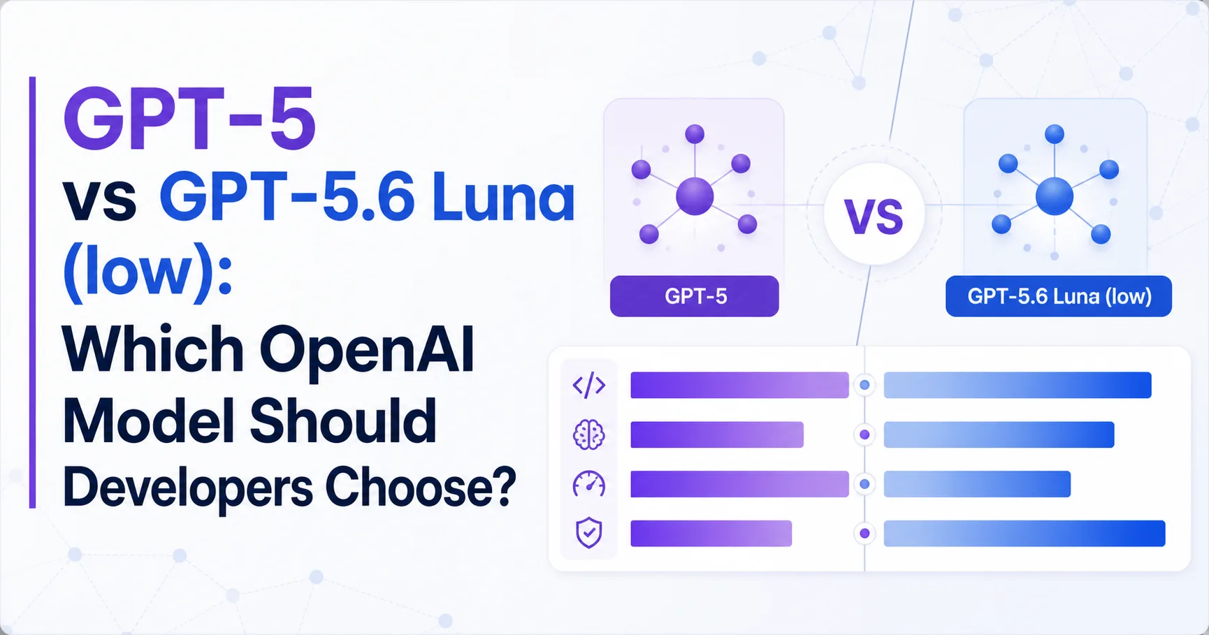 GPT-5 vs GPT-5.6 Luna (low): Which OpenAI Model Should Developers Choose?