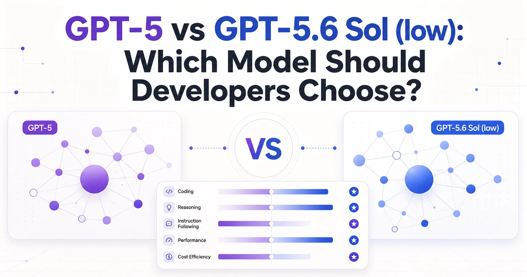 GPT-5 vs GPT-5.6 Sol (low): Which Model Should Developers Choose?