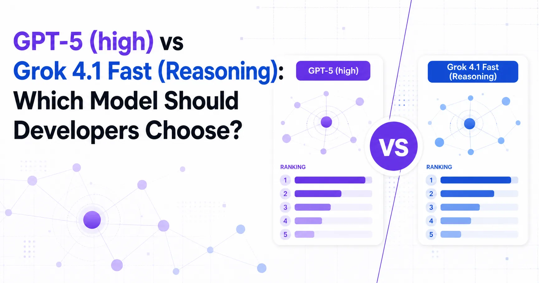 GPT-5 (high) vs Grok 4.1 Fast (Reasoning): Which Model Should Developers Choose?